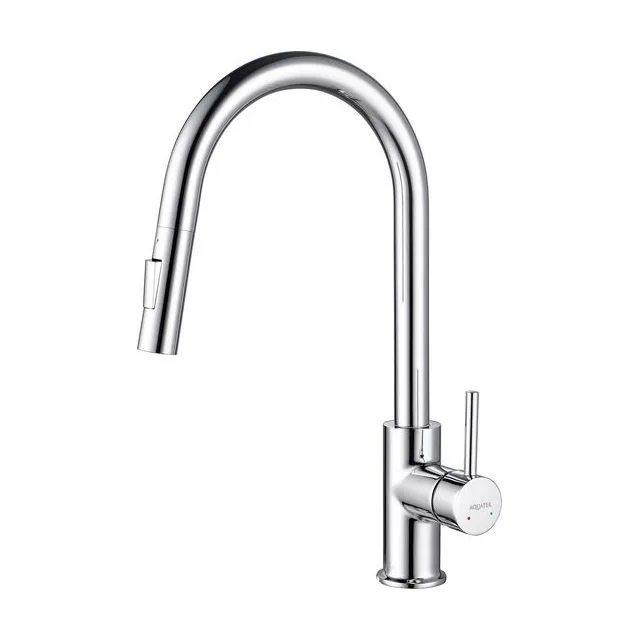 Смеситель для кухни с вытяжным изливом (2 режима струи) AQUATEK AQ1384CR ЕВРОПА