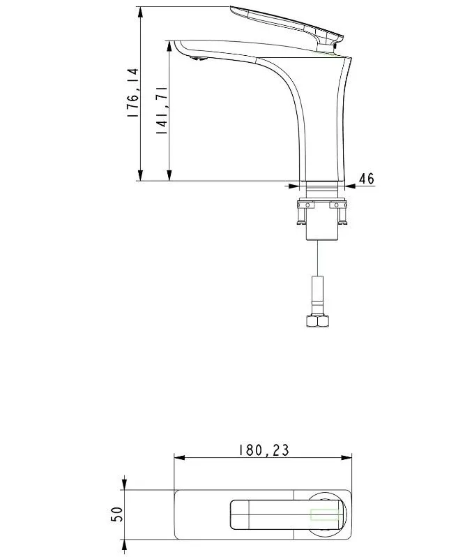 Смеситель Timo Helmi 4061/03F для раковины черный матовый