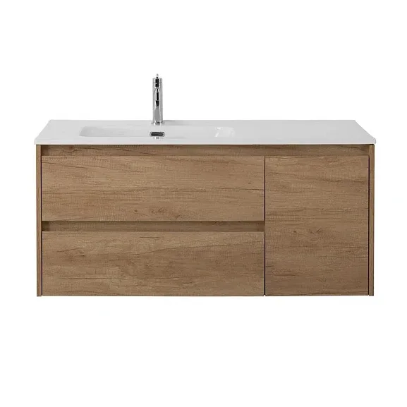 Тумба с раковиной BelBagno KrКрафт/Kraftaft 100 натуральный дуб Небраска левая