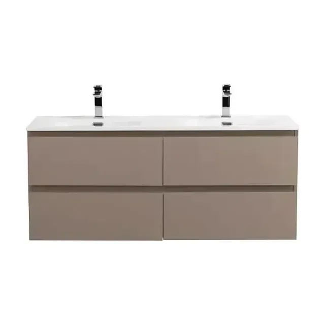 Тумба с раковиной BelBagno Крафт (Kraft) 120 с четырьмя ящиками бежевая матовая (раковина BB-8099-120-2)