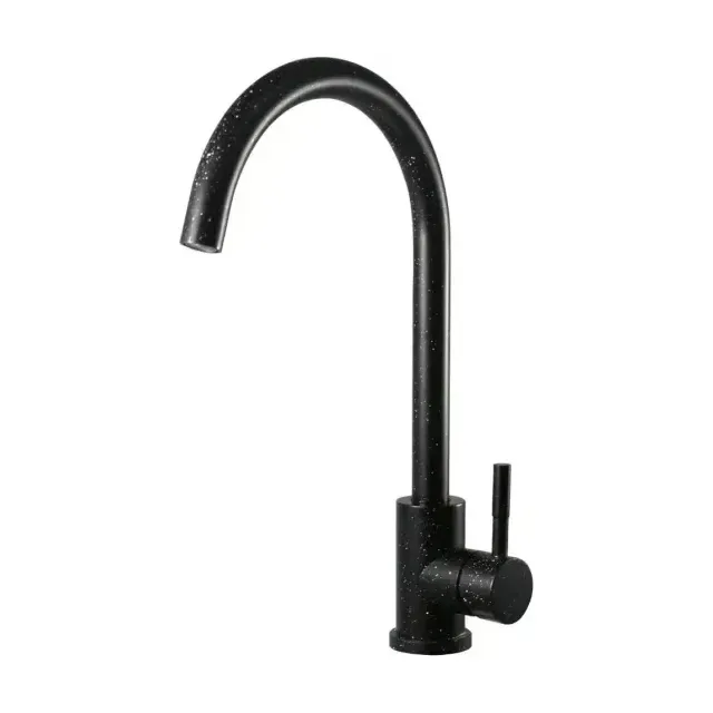 Смеситель для кухни Esko K45 Black, R-излив, гранит матовый черный