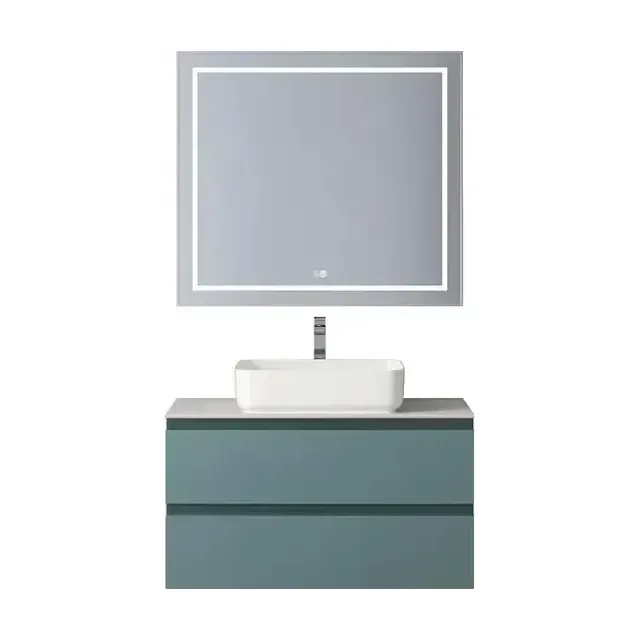 Комплект мебели BelBagno Крафт (Kraft) 90 голубой матовый (столешница KEP-90-BO)