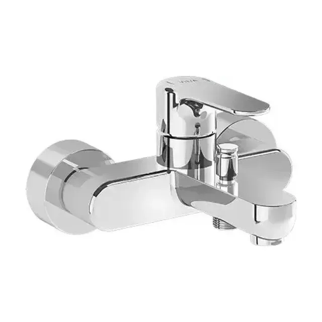 Смеситель Vitra Root Round A42725EXP для ванны и душа хром