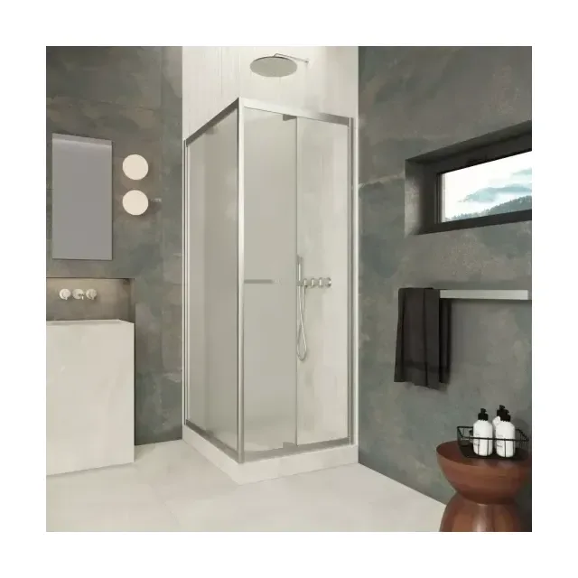 Душевой уголок Z+ZPV Inside 60*80 04 10 профиль никель стекло сатин