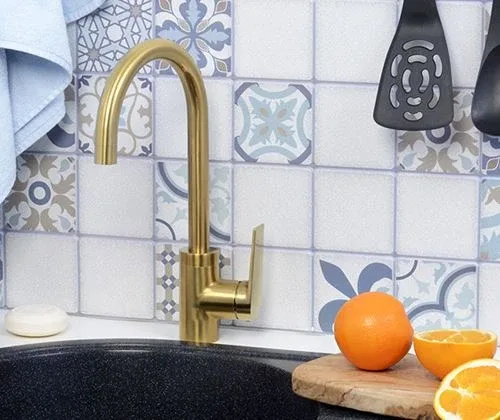 Смеситель WasserKRAFT Aisch 5507 для кухни матовое золото
