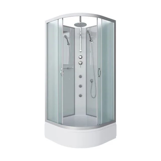 Душевая кабина Niagara Classic NG-3301-14BKTG (90х90х210) средний поддон(26см),стекло матовое