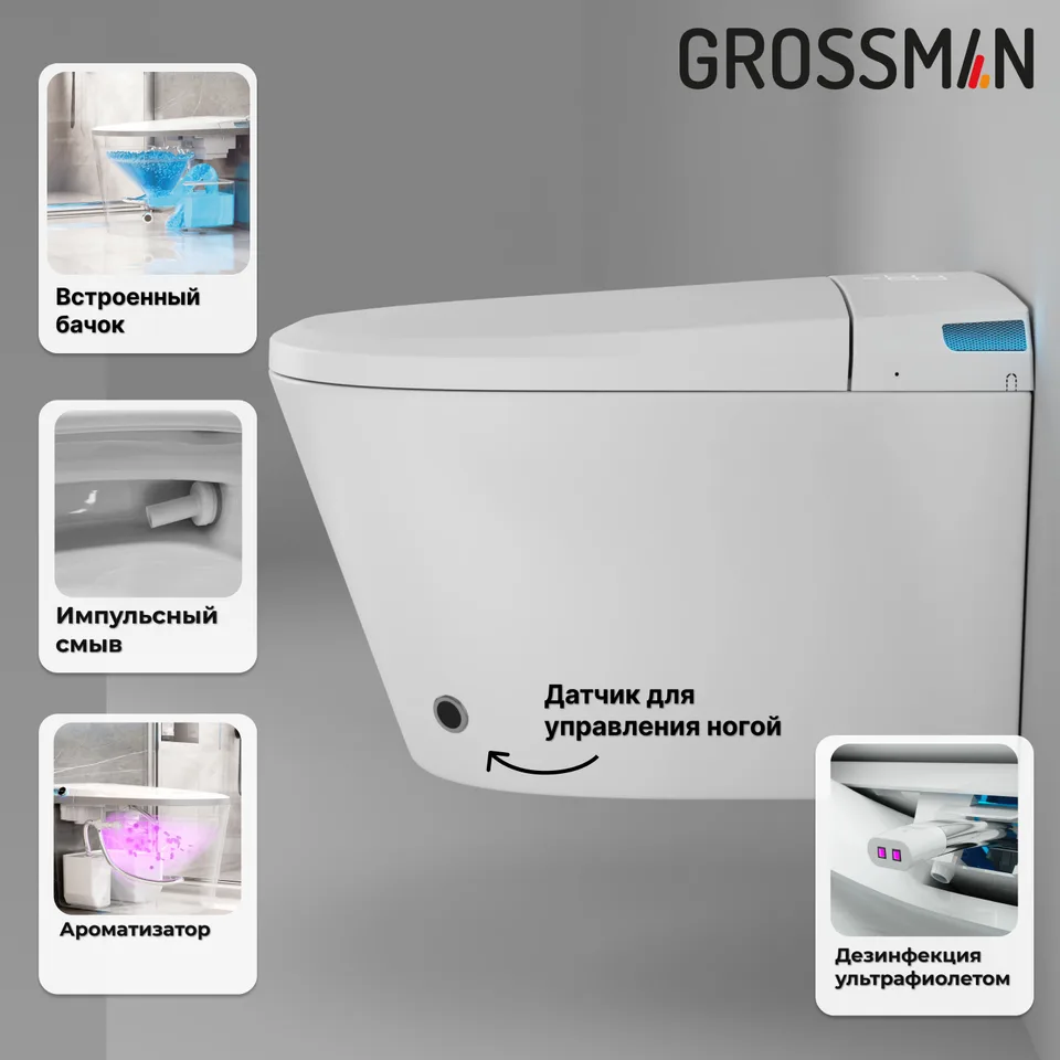 Комплект 2 в 1: инсталляция 901.K31.01.000+унитаз GR-5701 smart