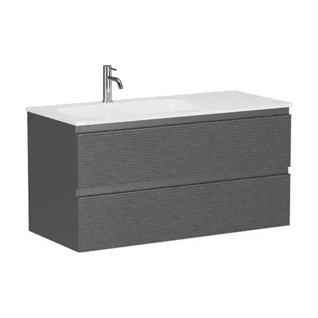 Тумба с раковиной Sancos Folk 100 Grey soft L