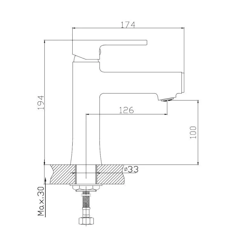 Смеситель Haiba HB10652 для раковины хром