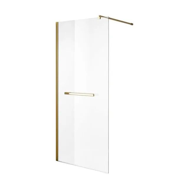 Душевая перегородка Niagara Nova NG-641-11GOLD (110х195) золото,стекло прозрачное