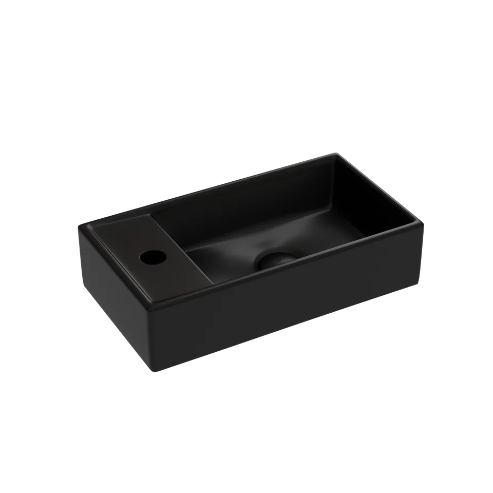 Раковина из сантехнического фарфора Ceramica Nova Элемент (Element) 42 см CN6051RMB подвесная цвет черный матовый