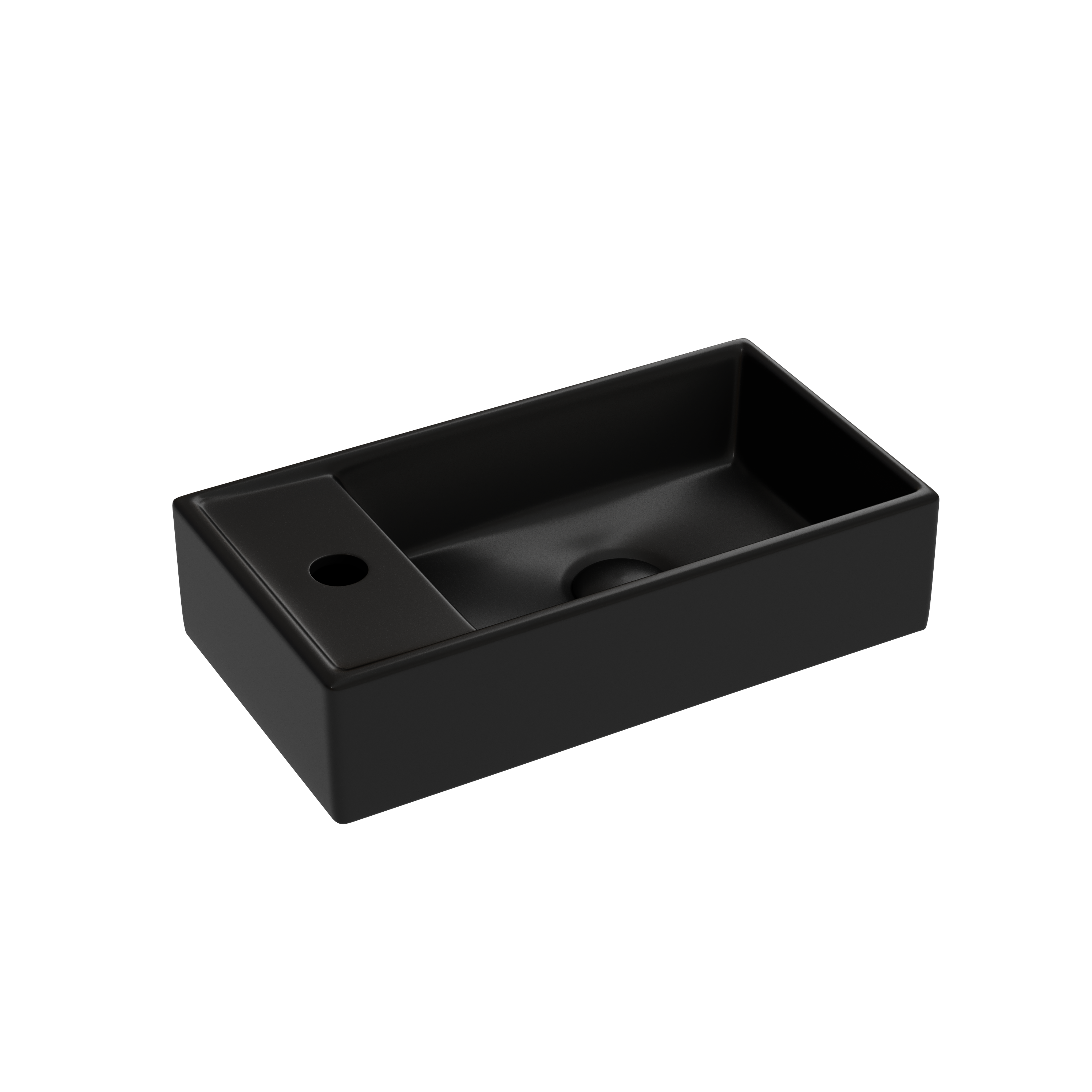 Раковина из сантехнического фарфора Ceramica Nova Элемент (Element) 42 см CN6051RMB подвесная цвет черный матовый
