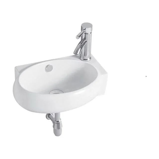 Раковина подвесная угловая AQUATEK AQ5304-00 420*280*145 мм , смеситель справа
