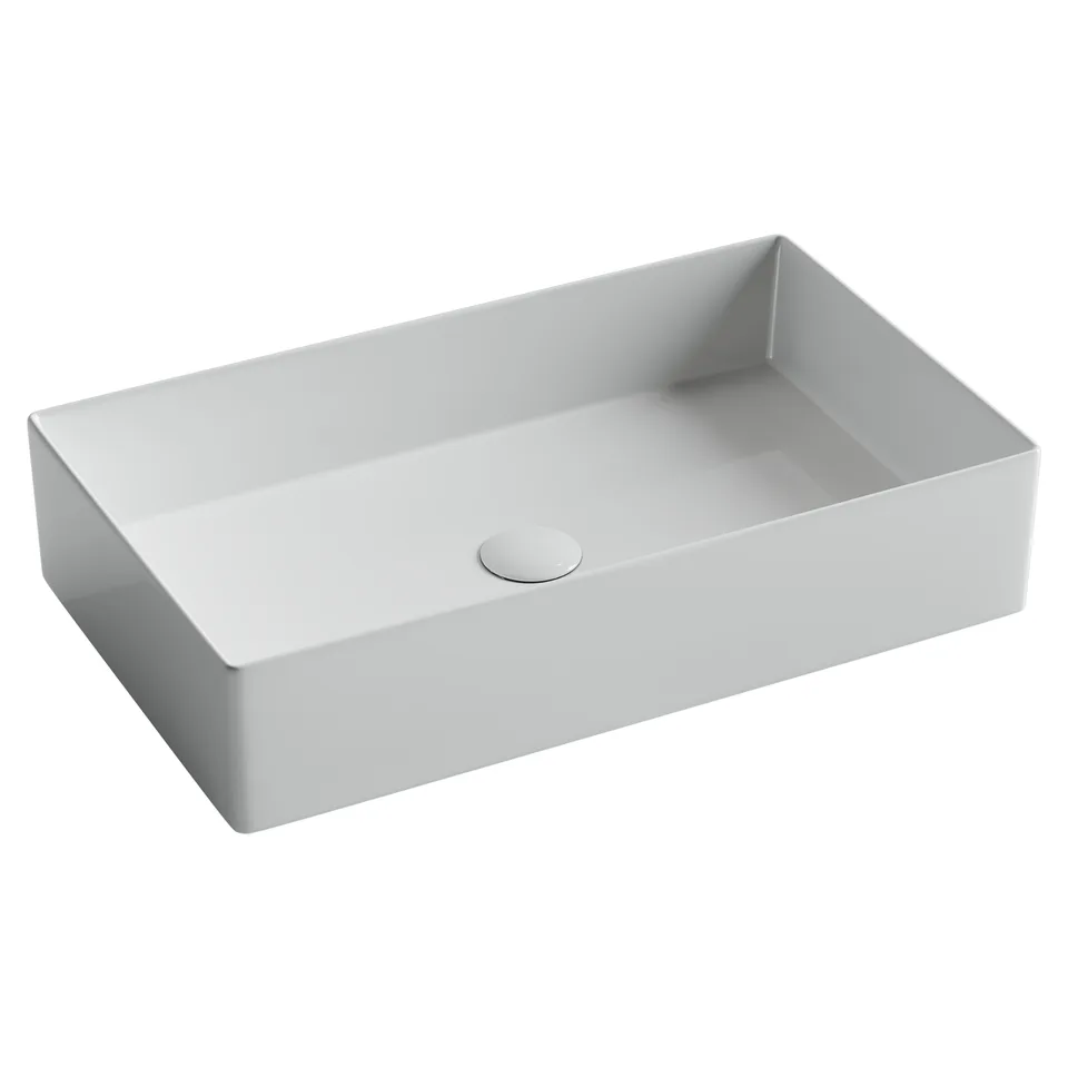 Раковина из сантехнического фарфора Ceramica Nova Элемент (Element) 60 см CN6070 накладная цвет белый