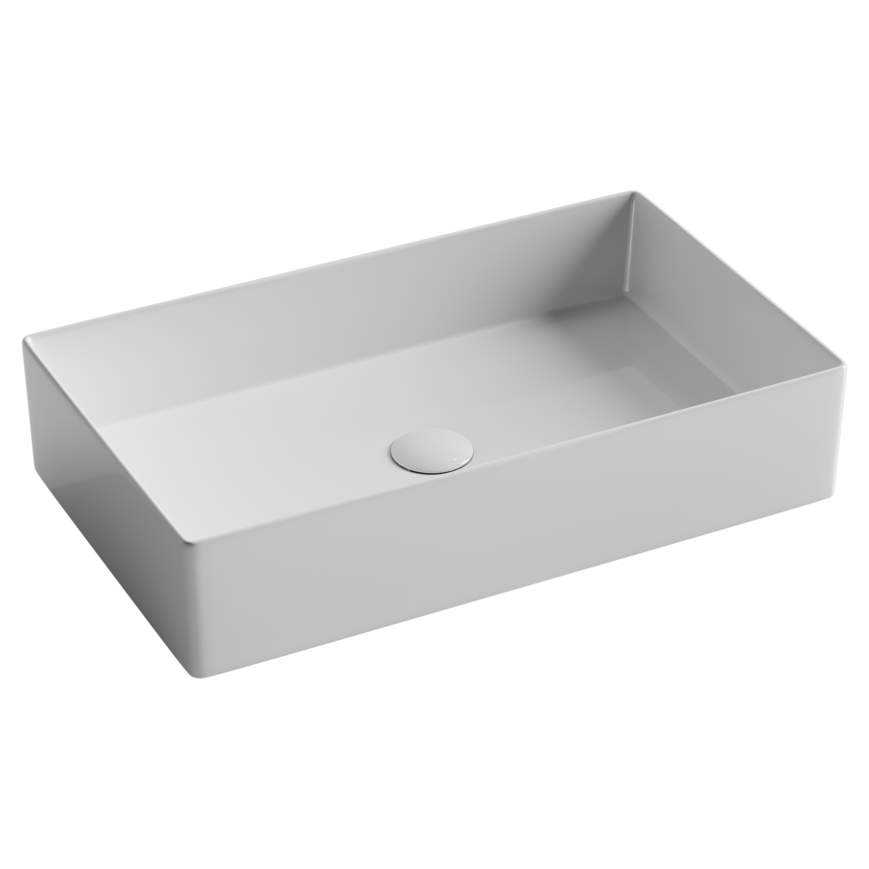 Раковина из сантехнического фарфора Ceramica Nova Элемент (Element) 60 см CN6070 накладная цвет белый