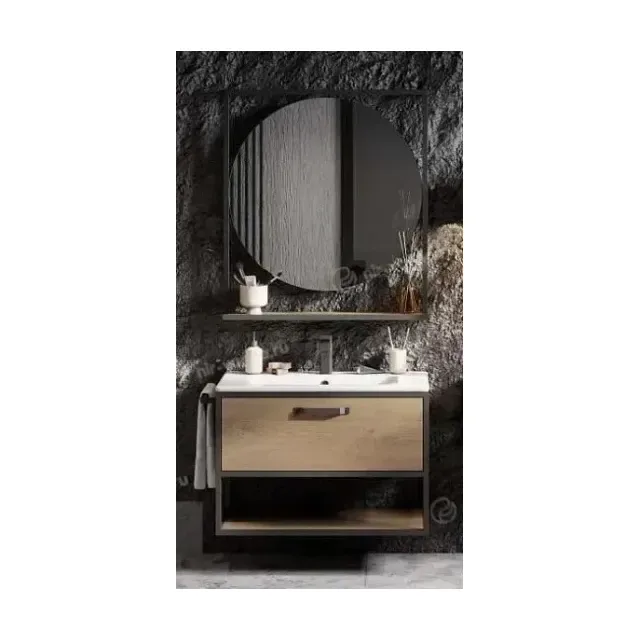 Комплект мебели Aquaton Лофт Фабрик 80 дуб кантри (раковина Victoria-N 80)