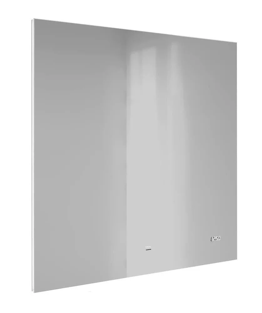 Зеркало Raval Kvadro 80*80 с led-подсветкой и часами