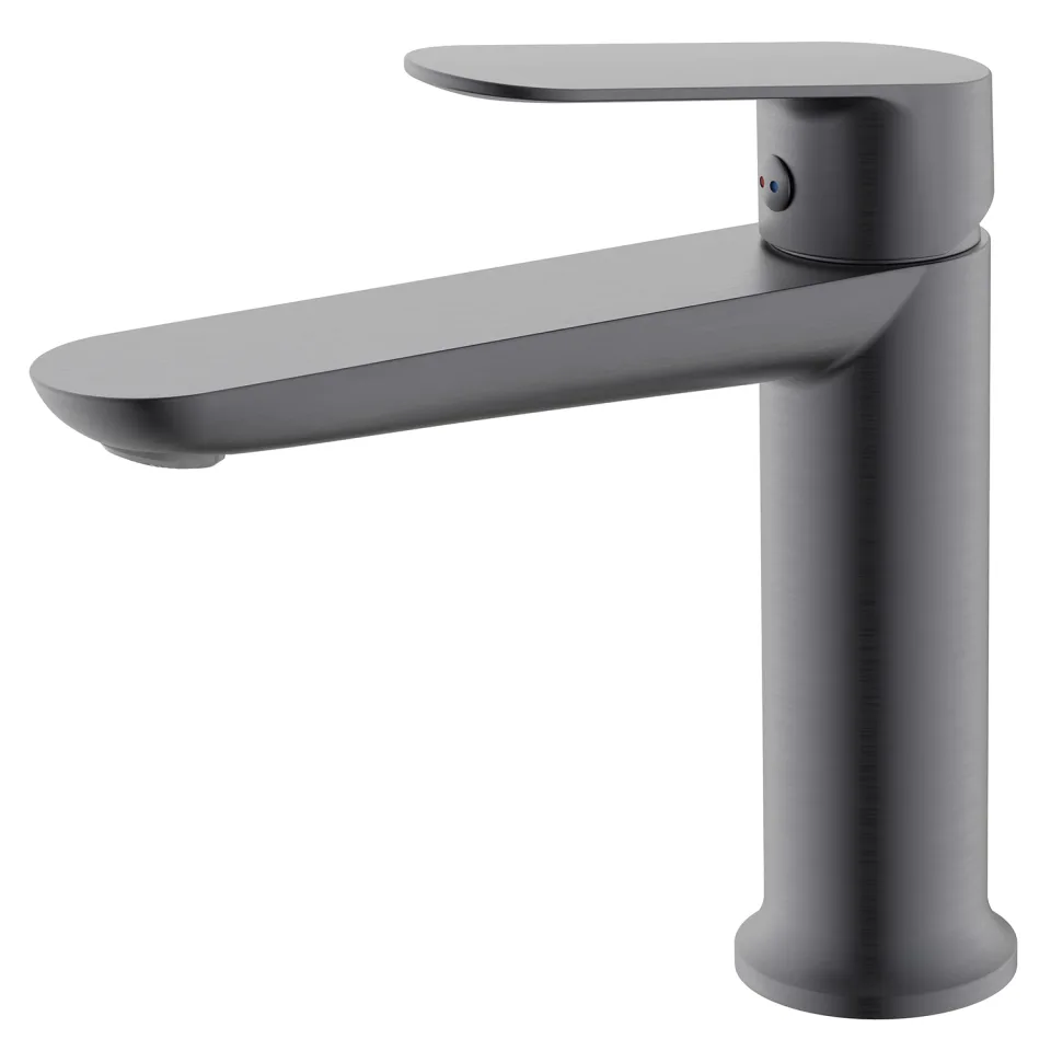 Cмеситель для раковины Azario Alanti керамический картридж, графит (AZ-K1032GR)