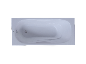 Ванна чугунная эмалированная Aquatek Гамма 170x75 в комплекте с 4-мя ножками без ручек
