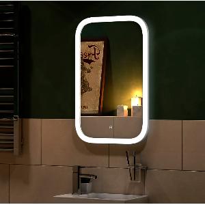 Зеркало Mini LED ЗЛП852, cенсорный выключатель, холодная подсветка