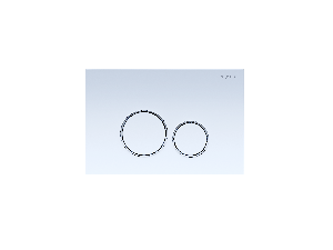 Панель смыва Aquatek белая ободок хром (клавиши круглые) KDI-0000015