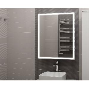 Зеркало-шкаф Allure LED 55х80 МВК043 cенсорный выключатель, теплая подсветка, правый, розетка