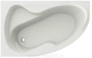 Акриловая ванна Мирсант Ливадия 160x100 см, левая