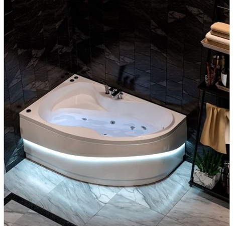 Акриловая ванна Мирсант Ливадия 160*100, левая (комплект)