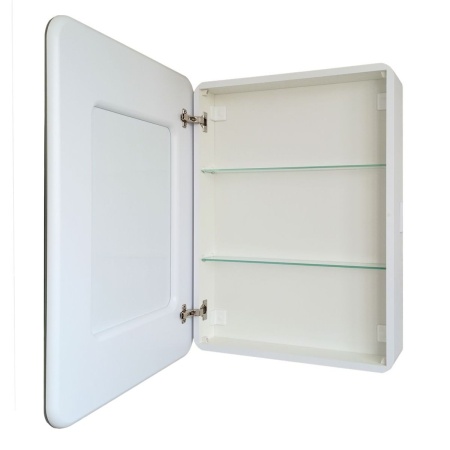 Зеркало-шкаф Elliott LED 55х80 МВК015 cенсорный выключатель, холодная подсветка, левый, розетка