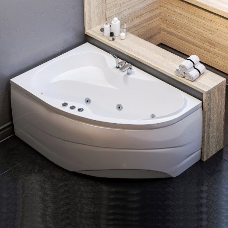 Акриловая ванна Мирсант Ливадия 160*100, левая (комплект)