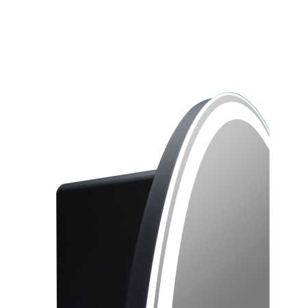 Зеркало-шкаф Torneo black LED 60х60 МВК068 cенсорный выключатель, холодная подсветка, правый