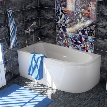 Акриловая ванна Мирсант Небуг 150*80, левая (комплект)