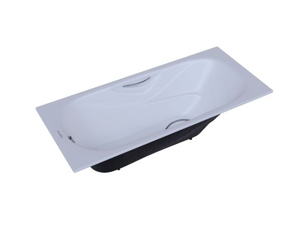 Ванна чугунная эмалированная Aquatek Гамма 170x75 в комплекте с 4-мя ножками и 2-мя ручками