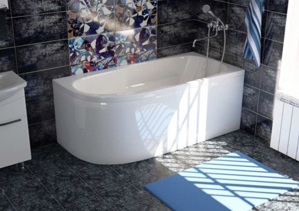 Акриловая ванна Мирсант Небуг 150*80, правая (комплект)