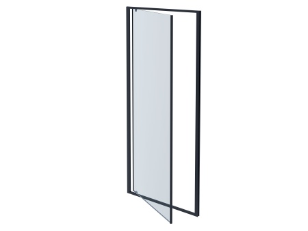 Душевая дверь Aquatek распашная 90x200 хром, стекло прозрачное